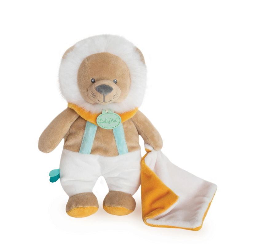  - maxou the lion - plush with comforter 25 cm 